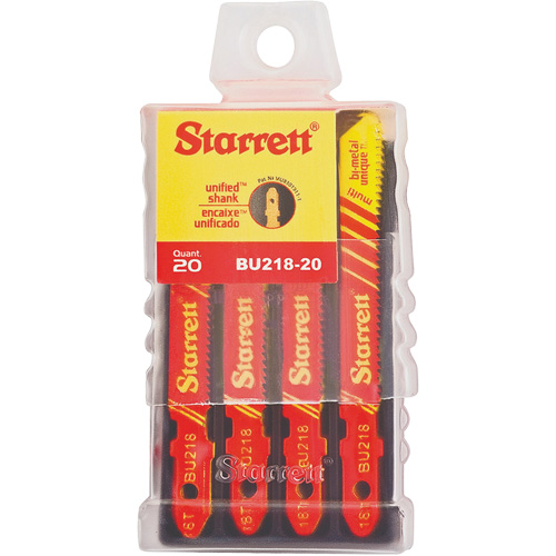 Lames pour scie sauteuse Unified Shank, Bim&eacute;tal, 2" lo, 18 dents par pouce Kelford