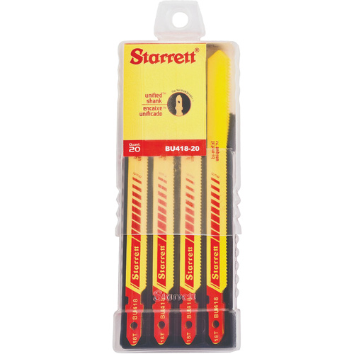 Lames pour scie sauteuse Unified Shank, Bim&eacute;tal, 4" lo, 18 dents par pouce Kelford