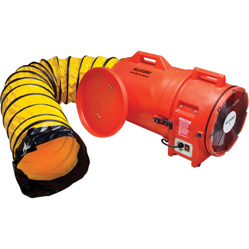 Blower with Canister & Ducting, 1 HP, 1842 CFM Kelford