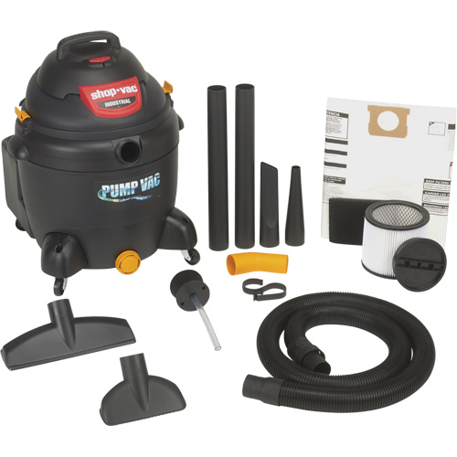 Aspirateur pour atelier avec pompe int&eacute;gr&eacute;e, Secs-humides, 6 CV, 18 gal. US (68,1 litres) Kelford