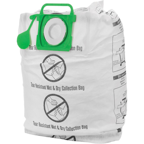 Tear-Resistant Wet/Dry Collection Vacuum Bags, 5 - 10 US gal. Kelford
