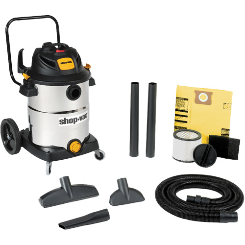 Stainless Steel Wet/Dry Shop Vacuum, 120 V, 16 gal. Capacity Kelford