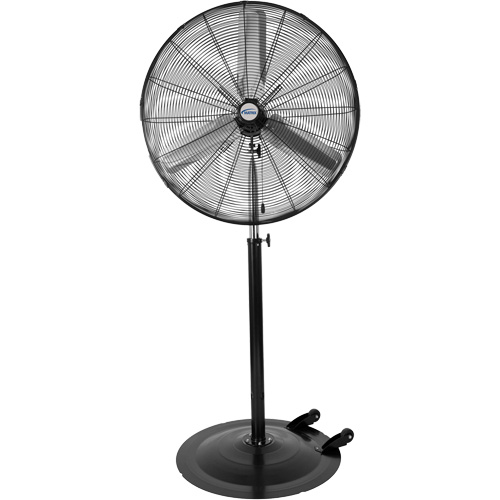 Oscillating Pedestal Fan with Casters, Industrial, 3 Speed, 30" Diameter Kelford