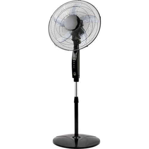 Ventilateur oscillant sur pied avec t&eacute;l&eacute;commande, Commercial, 3 Vitesses, Diam&egrave;tre de 16" Kelford