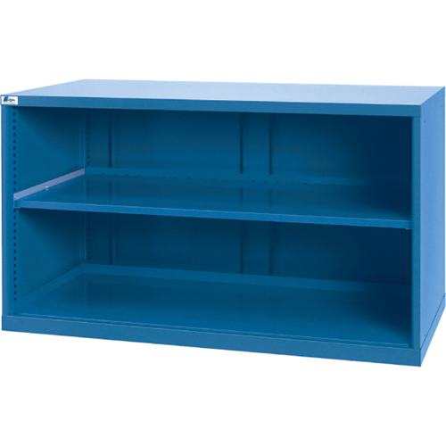Shelf Cabinets, Steel, 33-1/2" H x 56-1/2" W x 28-1/2" D, Bright blue Kelford