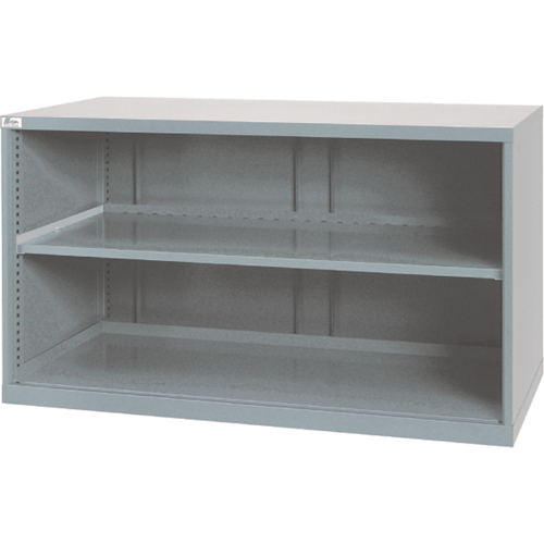 Shelf Cabinets, Steel, 33-1/2" H x 56-1/2" W x 28-1/2" D, Light Grey Kelford