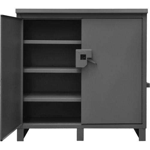 Lockable Jobsite Cabinet, Grey Kelford