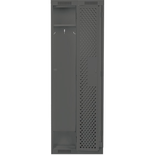 Casiers Clean Line, Bloc de 2, 24" x 15" x 76", Acier, Charbon, Rivet (assembl&eacute;), Perfor&eacute; Kelford