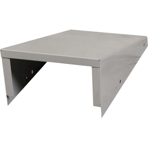 Clean Line Economy Lockers Slope Top, 3 Bank, 18" D x 36" W x 6" H, Grey, Steel Kelford
