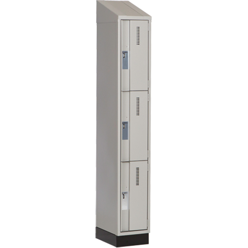 Casiers robustes Concorde, 3 niveaux, 12" x 18" x 82", Acier, Gris, Soud&eacute; (assembl&eacute;) Kelford