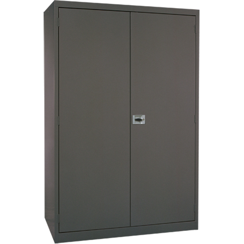 Deep Hi-Boy Storage Cabinet, Steel, 4 Shelves, 72" H x 36" W x 24" D, Charcoal Kelford