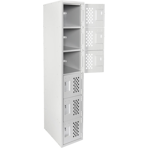 Clean Line Lockerettes, 6 -tier, 18" x 72" x 12", Steel Kelford