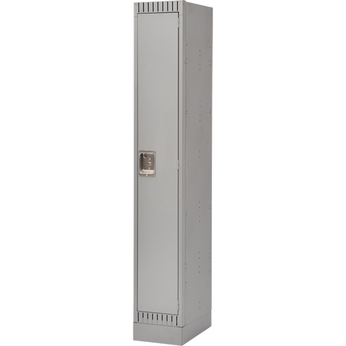 Lockers, 12" x 18" x 76", Steel, Grey, Knocked Down Kelford