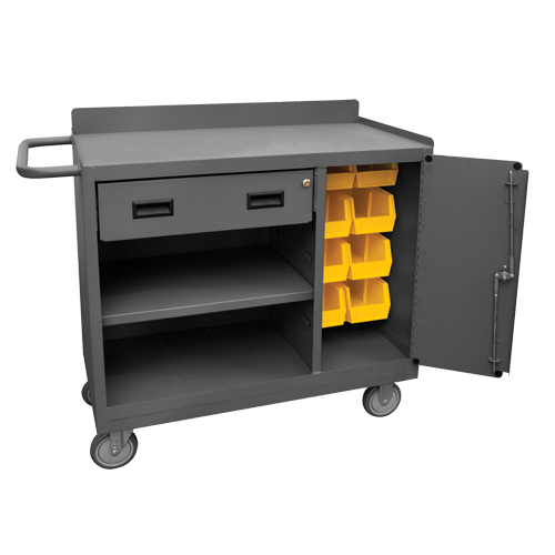 Mobile Workbench Cabinet, Steel Surface Kelford