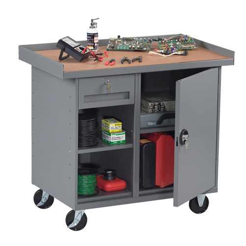 Mobile Workbench Cabinet, Laminate Surface Kelford