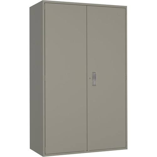 Armoire de rangement Hi-Boy tr&egrave;s large, Acier, 4 Tablettes, 72" h x 48" la x 24" P, Gris Kelford