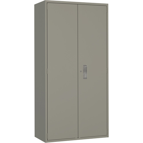 Hi-Boy Storage Cabinet, Steel, 4 Shelves, 72" H x 36" W x 18" D, Grey Kelford