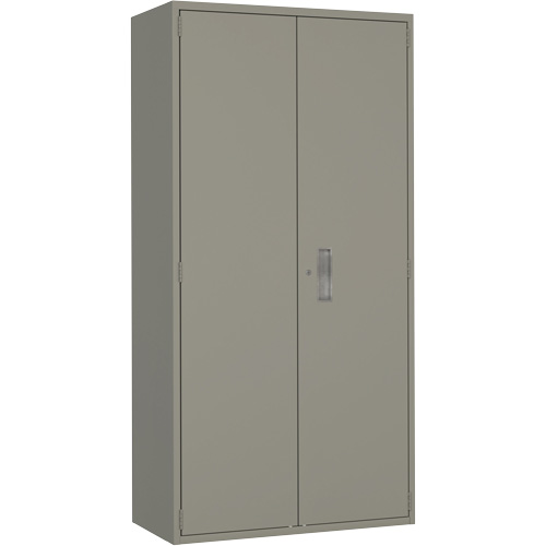 Wardrobe Storage Cabinet, Steel, 36" W x 18" D x 72" H, Grey Kelford