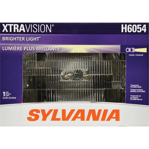 H6054 XtraVision&reg; Sealed Beam Headlight, Halogen, 55 W, Off White Kelford
