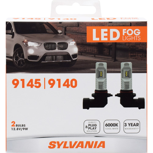 9145 Fog Light Bulb, LED, 65 W, White Kelford