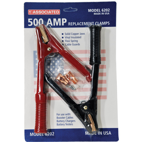 500 Amp Professional Heavy-Duty Booster Cable Clamps Kelford