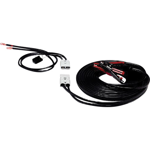 Heavy-Duty Fully Insulated Clamps with Side Terminal Adapters, 4 AWG, 500 A, 25' Cable Kelford