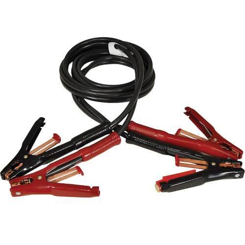 Super Heavy-Duty Booster Cable with Flexi-Spring Strain, 5 AWG, 500 A, 12' Cable Kelford