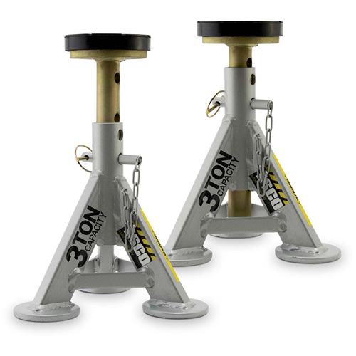Performance Shorty Low Profile Jack Stands, 3 tons Capacity, 11" - 17" H Kelford
