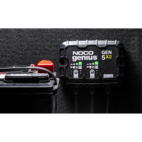 Chargeur de batterie embarqu&eacute; &agrave; 2 sorties de 10 amp&egrave;res Gen5X2 Genius Kelford