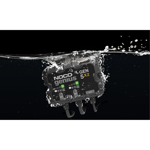 Chargeur de batterie embarqu&eacute; &agrave; 2 sorties de 10 amp&egrave;res Gen5X2 Genius Kelford