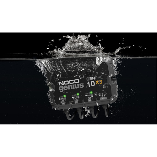 Chargeur de batterie embarqu&eacute; &agrave; 3 sorties de 30 amp&egrave;res GenPro10X3 Genius Kelford