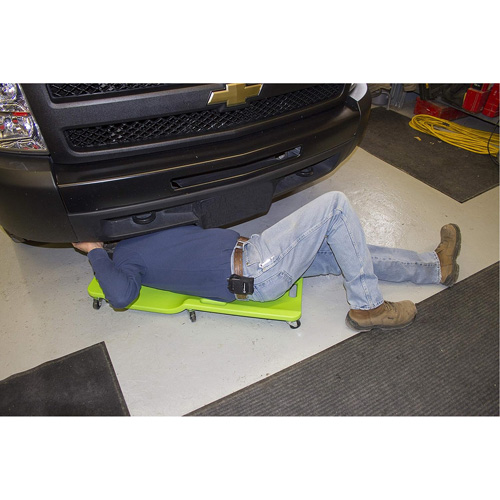 Neon Green Low Profile Plastic Creeper Kelford