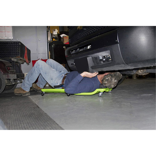 Neon Green Low Profile Plastic Creeper Kelford