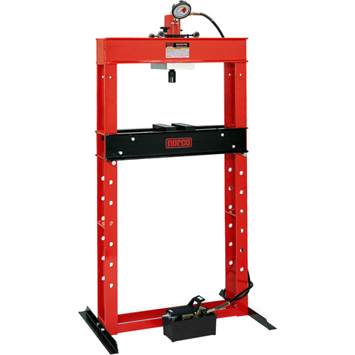 Air Hydraulic Pump Operated Shop Press, 25 tons Capacity Kelford