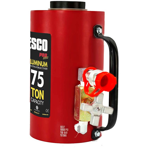 Cylindre hydraulique robuste, Course de 6", Capacit&eacute; de 75 tonnes, 10 000 PSI Kelford