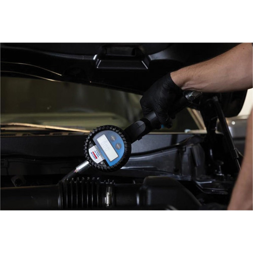 D&eacute;bitm&egrave;tre &eacute;lectronique de lubrifiant avec rallonge flexible &agrave; 90° Kelford