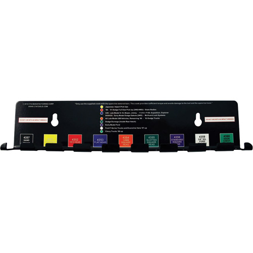 Ensemble d'outils pour roue de secours 10 mcx Kelford