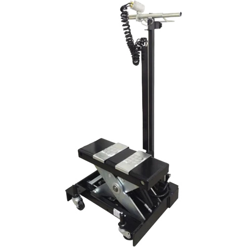 Cric de service de plancher &agrave; profil bas, 12 tonne(s) Capacit&eacute;, 7-1/2" Abaiss&eacute;e, 15" &eacute;lev&eacute;e, Air comprim&eacute;/hydraulique Kelford