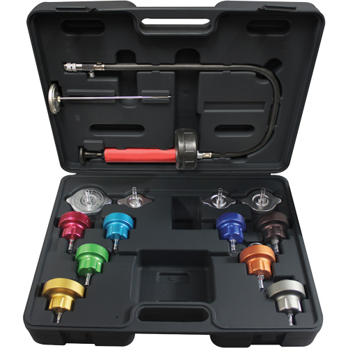 Trousse pour test de pression universel pour syst&egrave;me de refroidissement 14 mcx Kelford