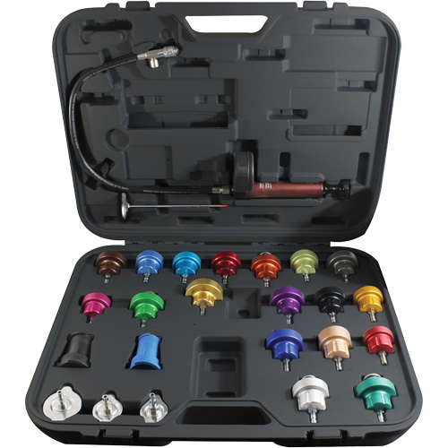 25-Piece Master Cooling System Pressure Test Kit Kelford