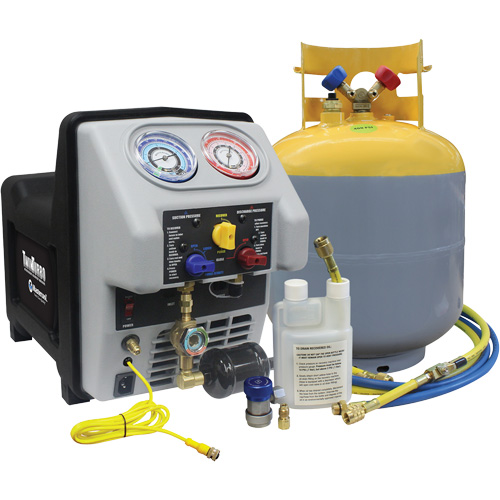 Twin Turbo Refrigerant Recovery System with 50 Lb DOT Tank Kelford