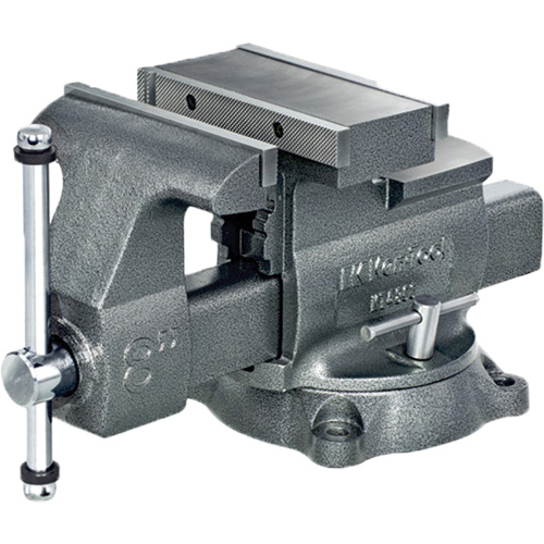 KT4800 Professional Reversible Mechanics Vise, 8" Jaw Width, 4-7/8" Throat Depth, Swivel Base Kelford