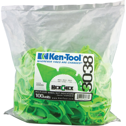 Indicateur d'&eacute;crous de tailles multiples desserr&eacute;s HexChex Kelford