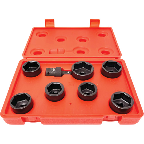 8 Pc. Extra-Low-Profile Oil Filter Socket Set Kelford