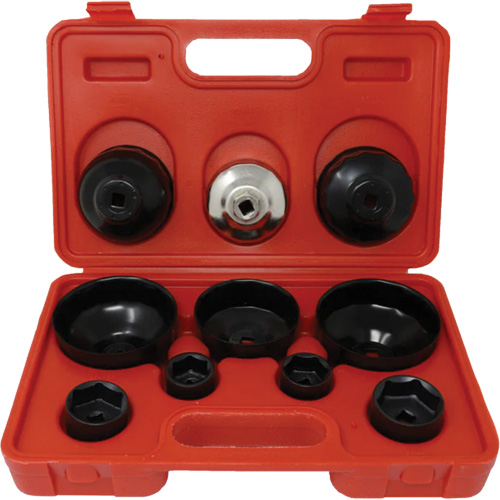 Coffret cl&eacute;s de filtre &agrave; huile 10 morceaux Kelford