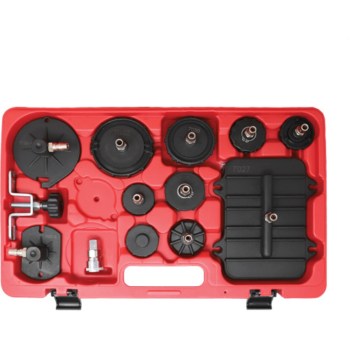 Trousse maître de purgeur de freins sous pression avec adaptateurs Kelford