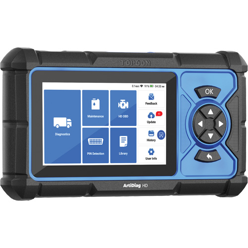 Outil de diagnostic robuste 5" ArtiDiag HD avec fonctions d'entretien Kelford
