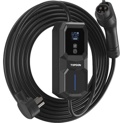 Fiche NEMA 6-50 portable PulseQ AC, 32 A, Niveau 2 CA, Connecteur Type 1 (SAE J1772) Kelford