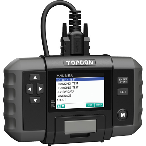Testeur de batterie 12?V et de syst&egrave;mes 12?V/24?V BT600 avec imprimante int&eacute;gr&eacute;e Kelford