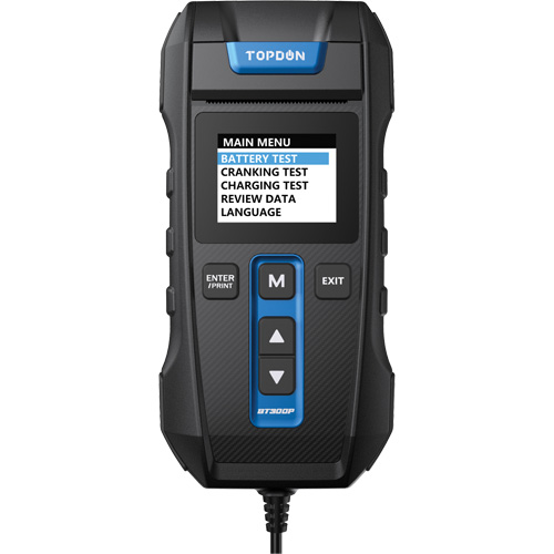 Testeur de batterie, de charge et de d&eacute;marrage BT300P avec imprimante Kelford